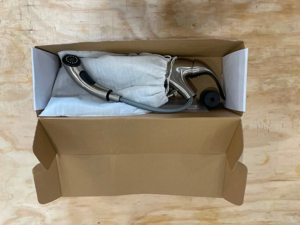 Stainless Steel Pull-Out Kitchen Faucet with 20-Inch Hose