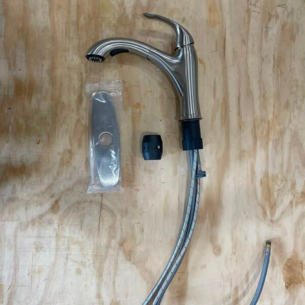 Stainless Steel Pull-Out Kitchen Faucet with 20-Inch Hose